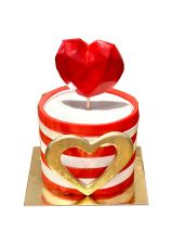 Sevgililer Günü Özel Kalp Adet Pasta
